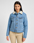 Lee Women's Sherpa Rider Jacket In Blue Voyage