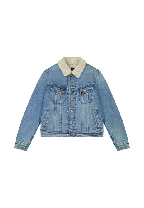 Lee Women's Sherpa Rider Jacket In Teleport Me - Rodeo In
