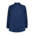 Lee Women's Shirred Blouse in Dotted Indigo - Rodeo In