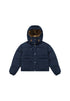 Lee Women's Short Puffer Jacket With Hood In Rivet Navy - Rodeo In