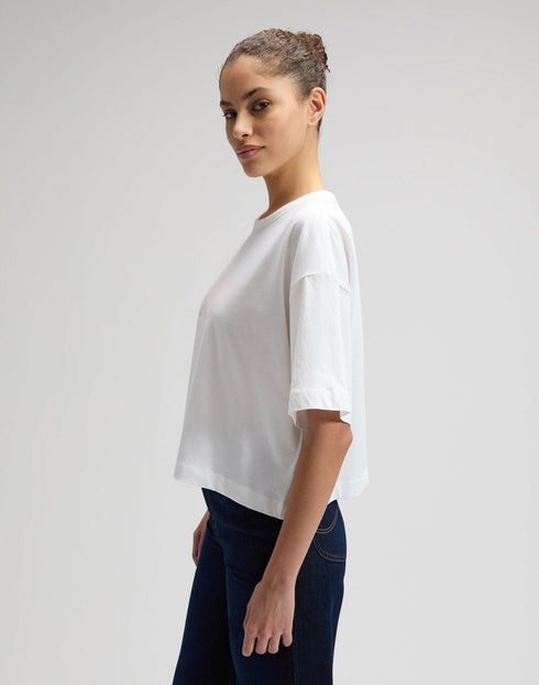 Lee Women's Short Sleeve T-Shirt In Bright White - Rodeo In