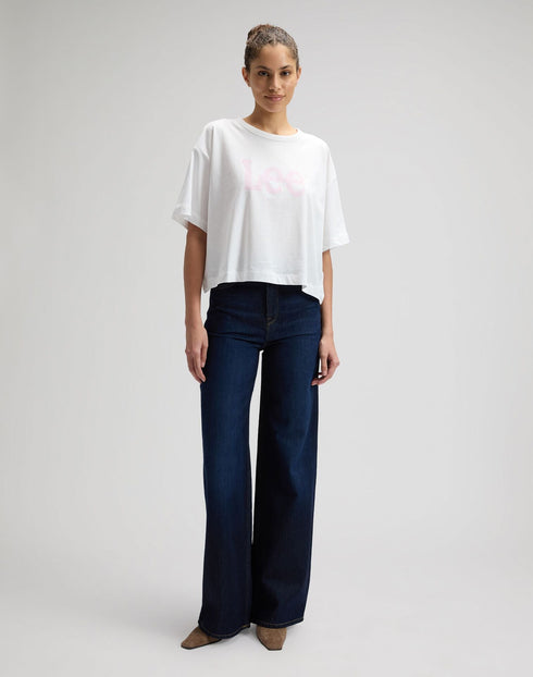 Lee Women's Short Sleeve T-Shirt In Bright White - Rodeo In