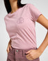 Lee Women's Small Logo T-Shirt in Pretty Plum