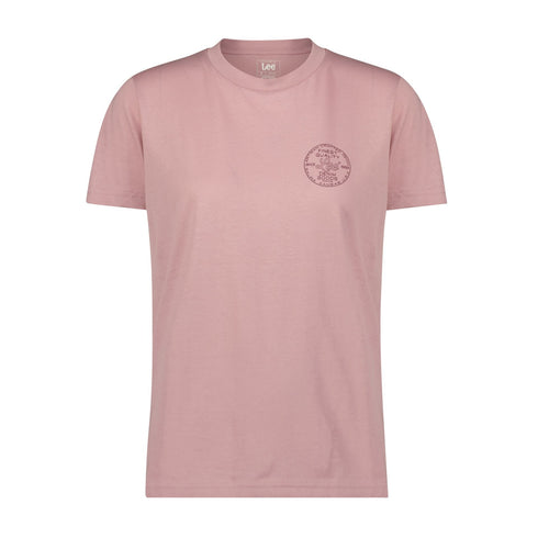 Lee Women's Small Logo T-Shirt in Pretty Plum