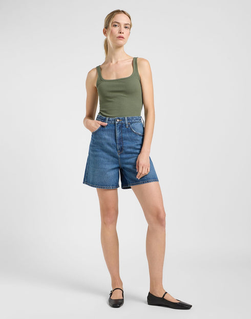 Lee Women's Square Tank In Olive Grove
