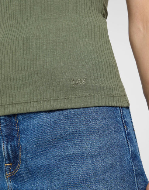 Lee Women's Square Tank In Olive Grove