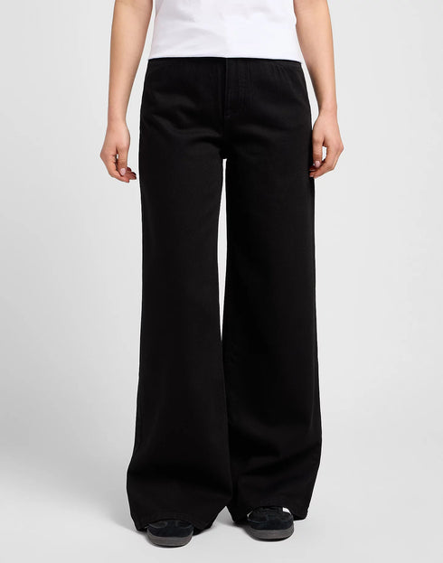 Lee Women's Stella A Line Jeans In Clean Black