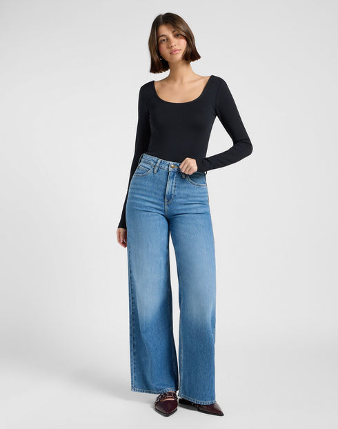 Lee Women's Stella A Line Jeans In Threaded - Rodeo In