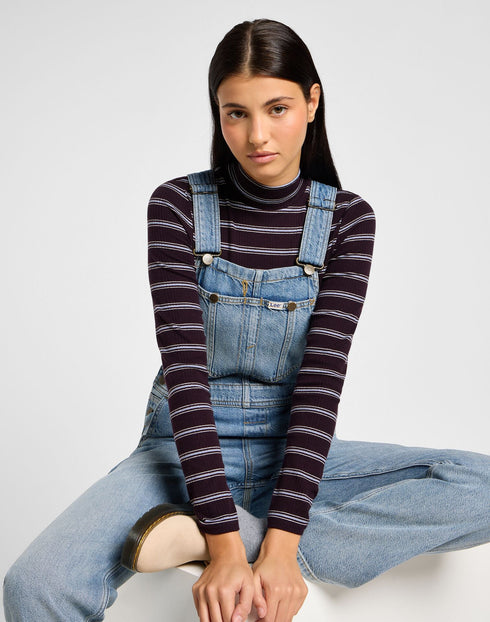 Lee Women's Straight Bib In Blue Glimmer