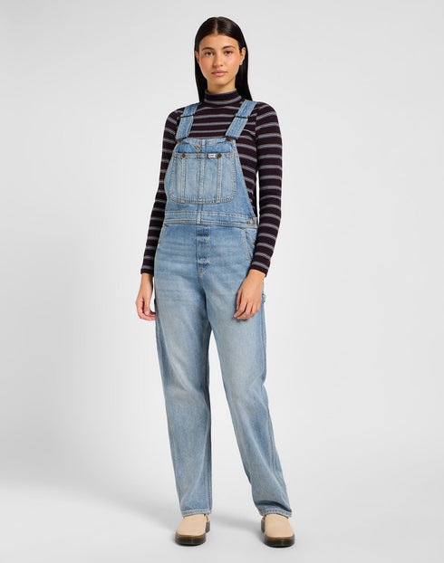 Lee Women's Straight Bib In Blue Glimmer