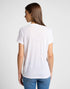 Lee Women's V-Neck T-Shirt in Bright White