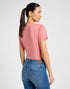 Lee Women's V - Neck T-Shirt in Cassie Pink - Rodeo In