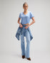 Lee Women's V Neck T-Shirt In Halogen - Rodeo In