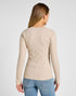 Lee Women's V-Neck T-Shirt in Oat Meal