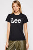 Lee Women's Wobbly Logo T-Shirt in Black - Rodeo In