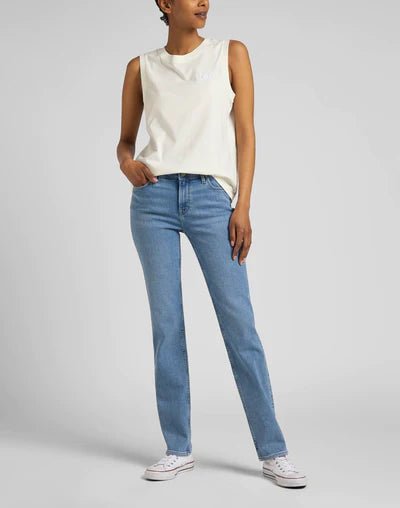 Marion Straight Jeans In Partly Cloudy - Rodeo In