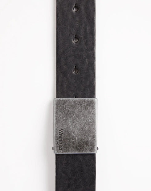 Plate Buckle Belt In Black - Rodeo In