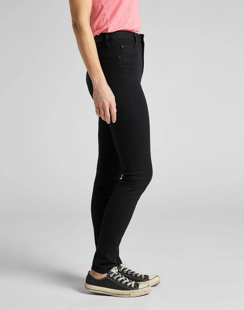 Scareltt High Jeans In Black Rinse - Rodeo In