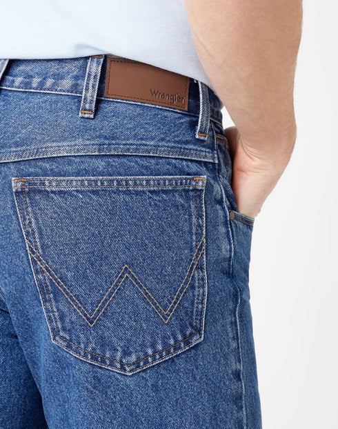 Straight Non - Stretch Jeans in Medium Stonewash - Rodeo In