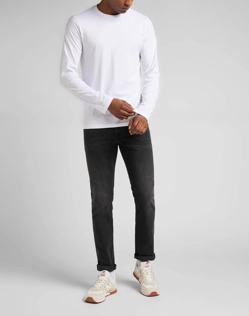 Twin Pack Crew Long Sleeve In Black/White - Rodeo In