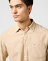 Wrangler Men's 1 Pkt Shirt In Timber Wolf