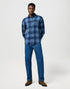 Wrangler Men's 1 Pocket Indigo Shirt In Dark Indigo - Rodeo In