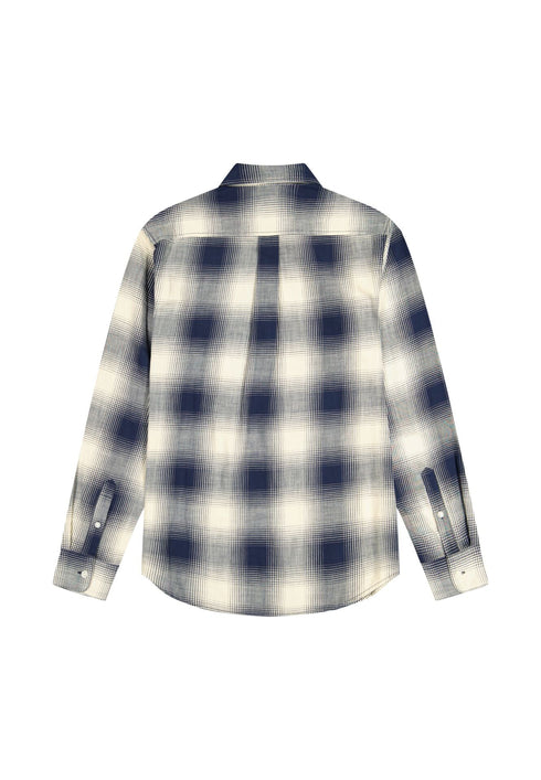 Wrangler Men's 1 Pocket Indigo Shirt In Dusty Blue