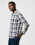 Wrangler Men's 1 Pocket Indigo Shirt In Light indigo - Rodeo In