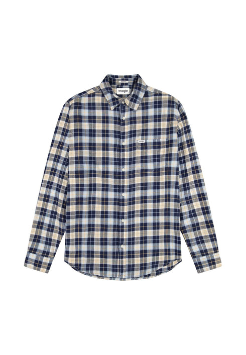 Wrangler Men's 1 Pocket Shirt In Blue