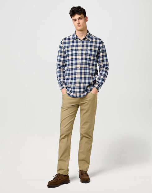 Wrangler Men's 1 Pocket Shirt In Blue - Rodeo In