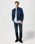 Wrangler Men's 1 Pocket Shirt in Blue Oxford - Rodeo In