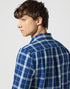 Wrangler Men's 1 Pocket Shirt In Green Indigo