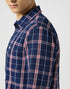Wrangler Men's 1 Pocket Shirt In Red Indigo