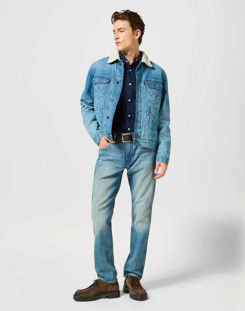 Wrangler Men's 124 MJ Sherpa Jacket In Sage Wash