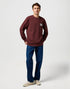 Wrangler Men's Americana Crew Neck In Decadent Chocolate - Rodeo In