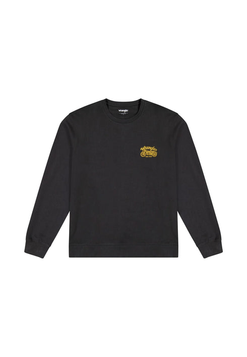 Wrangler Men's Americana Crew Neck In Faded Black