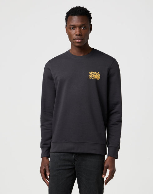 Wrangler Men's Americana Crew Neck In Faded Black