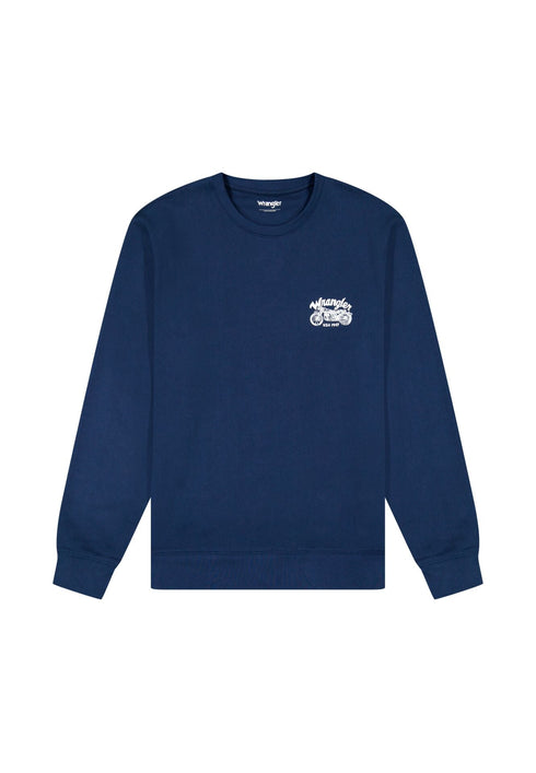 Wrangler Men's Americana Crew Neck In Navy