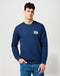 Wrangler Men's Americana Crew Neck In Navy