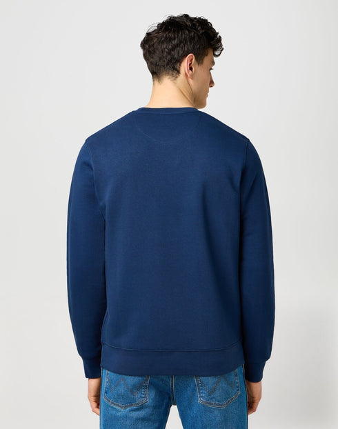 Wrangler Men's Americana Crew Neck In Navy