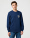 Wrangler Men's Americana Crew Neck Sweatshirt In Navy - Rodeo In