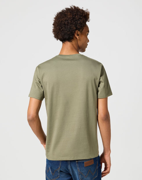 Wrangler Men's Americana Eagle T-Shirt In Dusty Olive