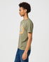 Wrangler Men's Americana Eagle T-Shirt In Dusty Olive - Rodeo In