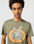 Wrangler Men's Americana Eagle T-Shirt In Dusty Olive - Rodeo In