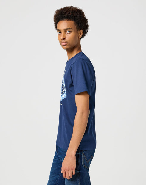 Wrangler Men's Americana Eagle T-Shirt In Navy