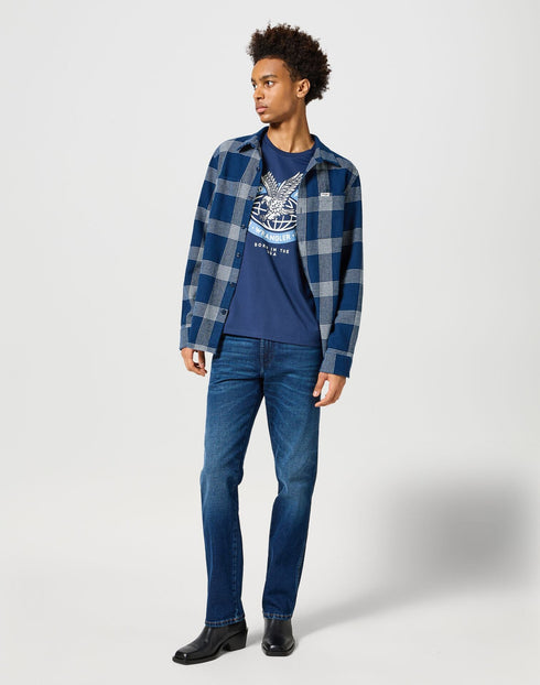 Wrangler Men's Americana Eagle T-Shirt In Navy