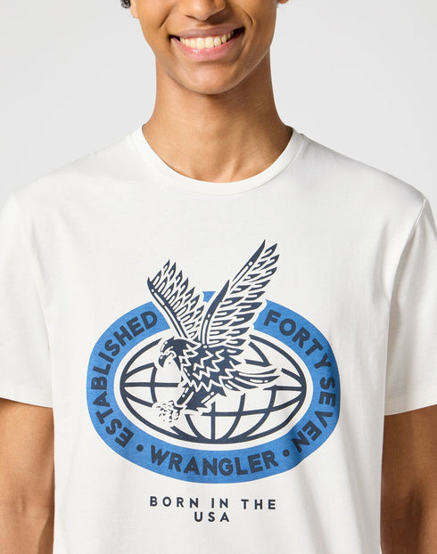 Wrangler Men's Americana Eagle T-Shirt In White