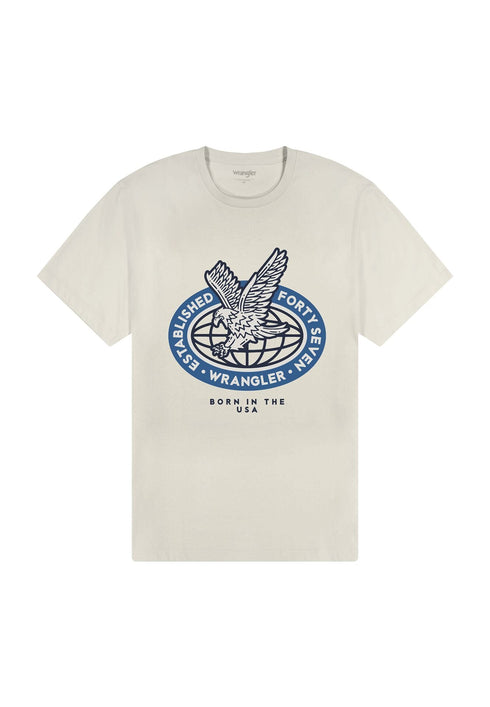 Wrangler Men's Americana Eagle T-Shirt In White