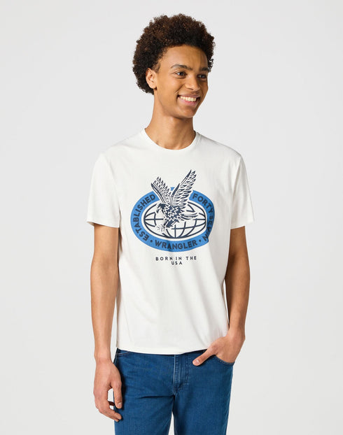 Wrangler Men's Americana Eagle T-Shirt In White