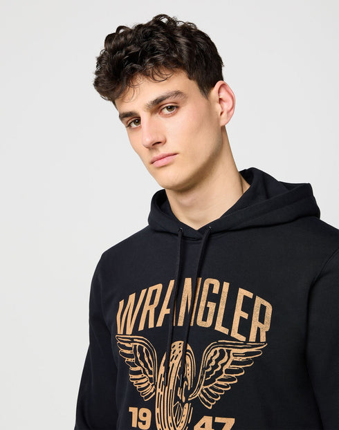 Wrangler Men's Americana Hoodie In Black
